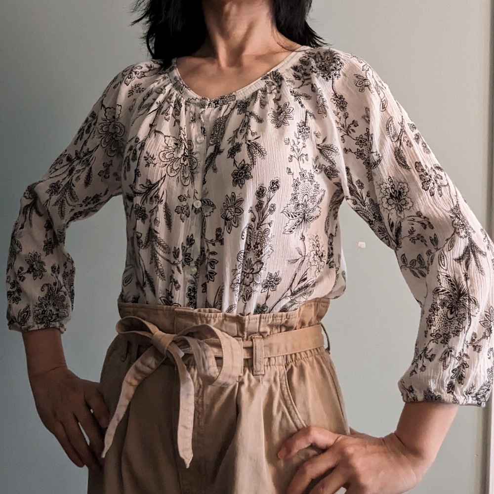 Chaps Women's Floral Blouse